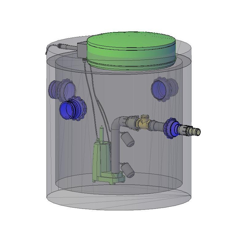 3'x3' Pump Tank (New Style) | American Concrete Industries