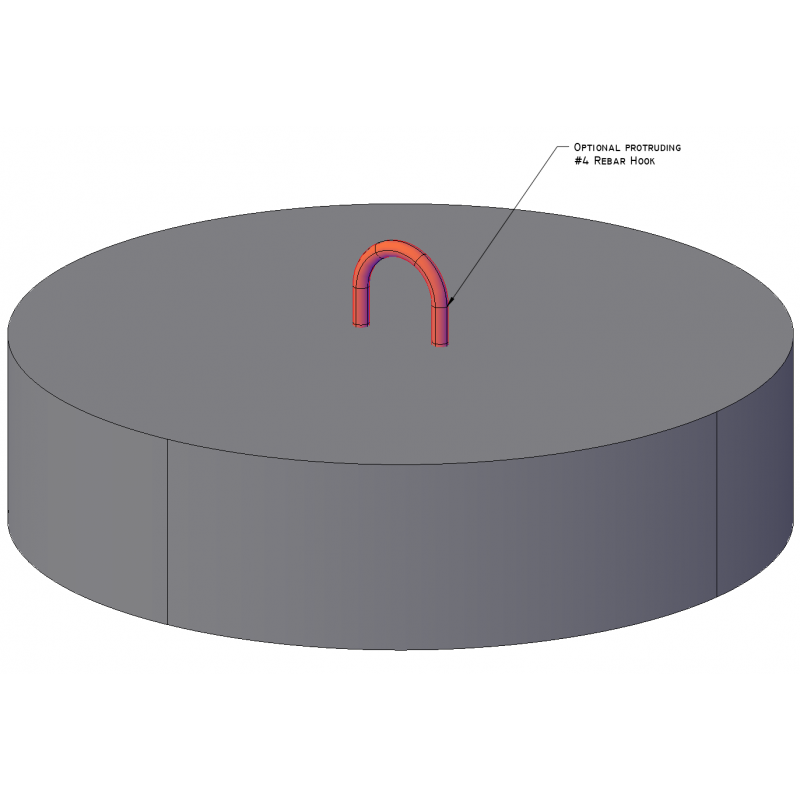 24-in Round Pad | American Concrete Industries